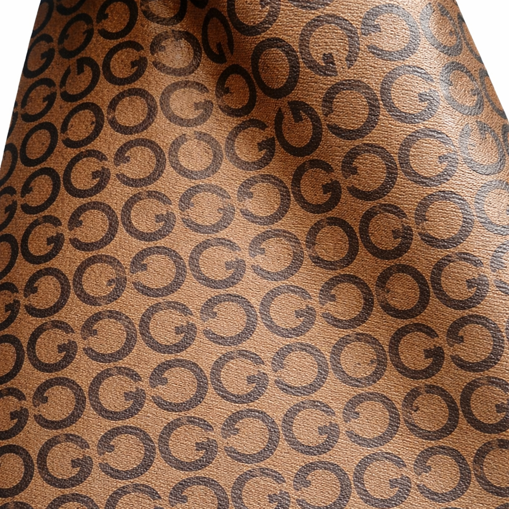 Brown Patterned Decorative Upholstery Fabric